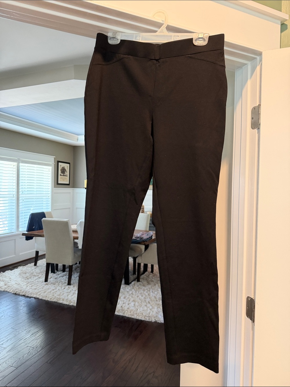 Michael Kors black dress pants pull on style size large like new